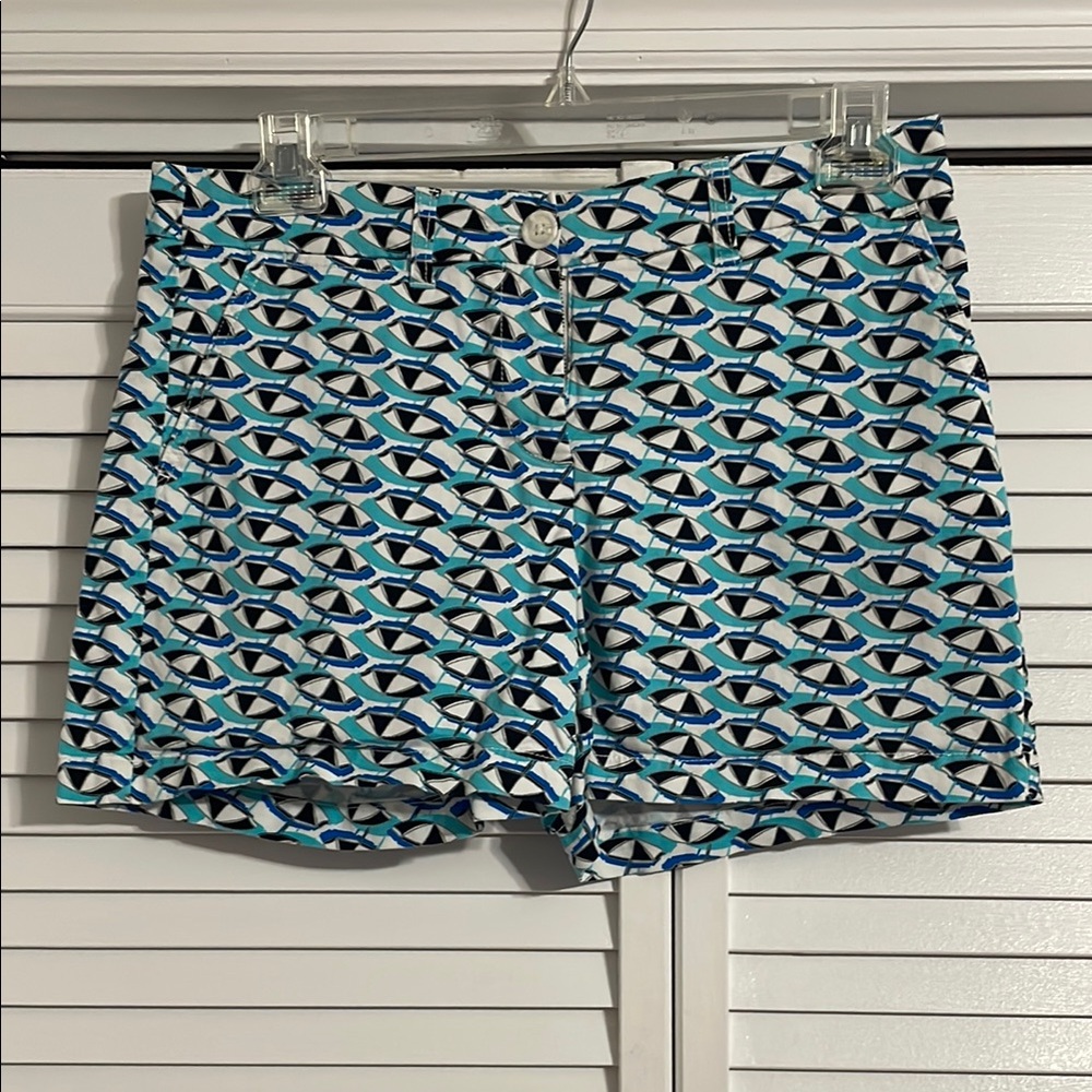 Crown & Ivy Blue and Black Bermuda Shorts with pockets size 10